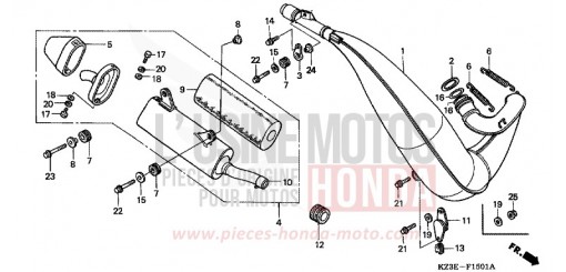 EXPANSIONSKAMMER (2) CR250R1 de 2001